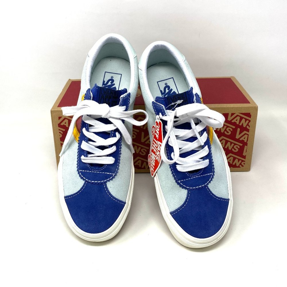 VANS SK8-HI MTE Retro Shoes Women's Multi Leo Suede Casual Blue Skate ALSU00824 - Picture 2 of 11